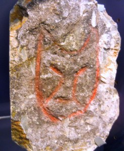 This mask is now on display at the Pingualuit provincial park visitors centre in Kangiqsujuaq. (PHOTO BY JANE GEORGE)