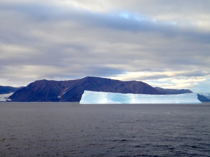 A giant iceberg off the coast of northern Baffin Island. (PHOTO BY JANE GEORGE)