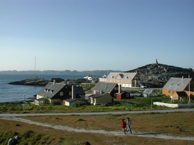 A view over to the Old Town of Nuuk, Greenland. (PHOTO BY JANE GEORGE)