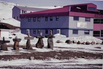 Nunavut Arctic College in Iqaluit, May, 1993, (PHOTO BY JANE GEORGE)