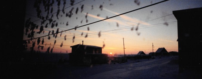 When the sun first rose above the horizon, I could see it from my room in Igloolik. (PHOTO BY JANE GEORGE)