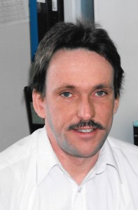 Luc Larouche, 1993, before he underwent emergency brain surgery. (PHOTO BY JANE GEORGE)