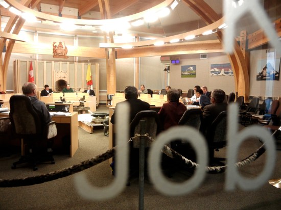 Looking into the Nunavut legislature. (PHOTO BY JANE GEORGE)